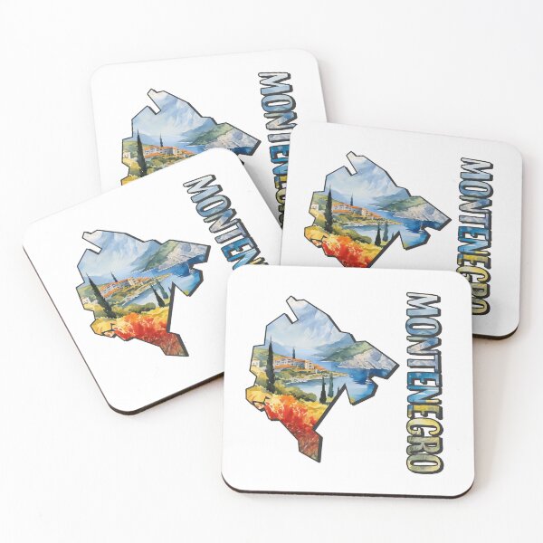 Item preview, Montenegro watercolor map designed and sold by Motivburg.