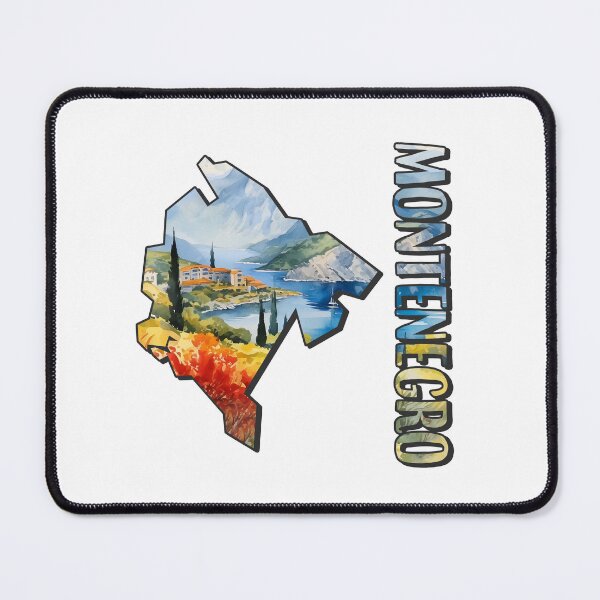 Item preview, Montenegro watercolor map designed and sold by Motivburg.