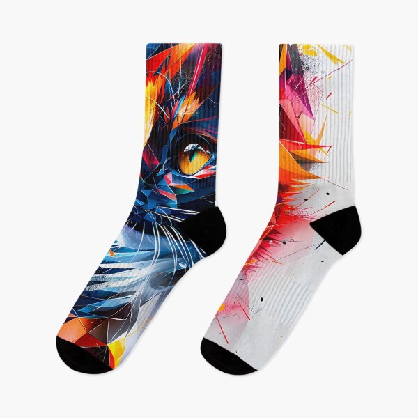 Item preview, Cat in Geometric Spectrum 2 designed and sold by donebyjesus.