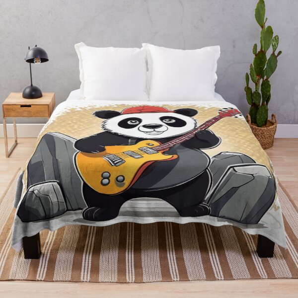 Item preview, "Rockstar Panda Playing Electric Guitar" designed and sold by The-Photo-Loft.