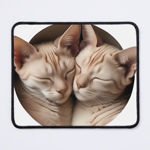 Item preview, Sleeping Devon Rex Cats designed and sold by LifeOnChromea.