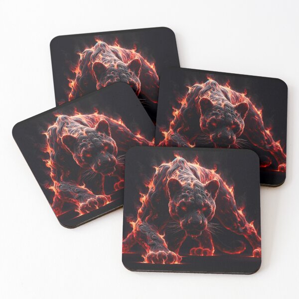 Item preview, Flaming black puma designed and sold by LeFreik1410.