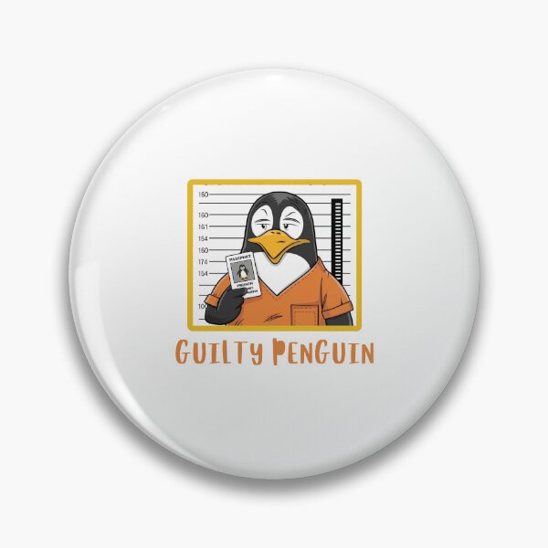 Item preview, Guilty Penguin Mugshot designed and sold by Colorful-Garden.