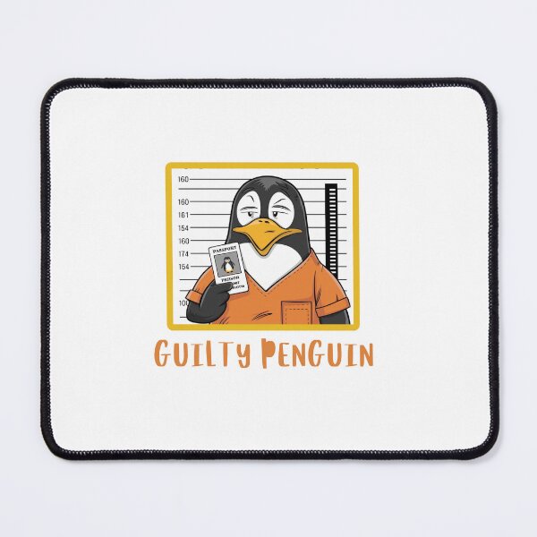 Item preview, Guilty Penguin Mugshot designed and sold by Colorful-Garden.
