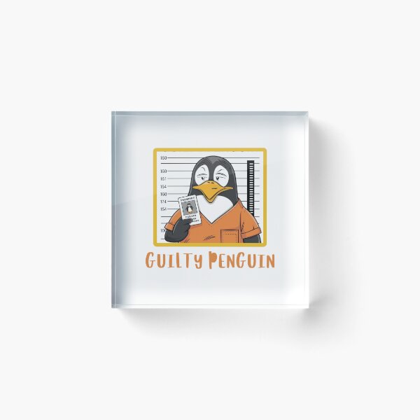 Item preview, Guilty Penguin Mugshot designed and sold by Colorful-Garden.