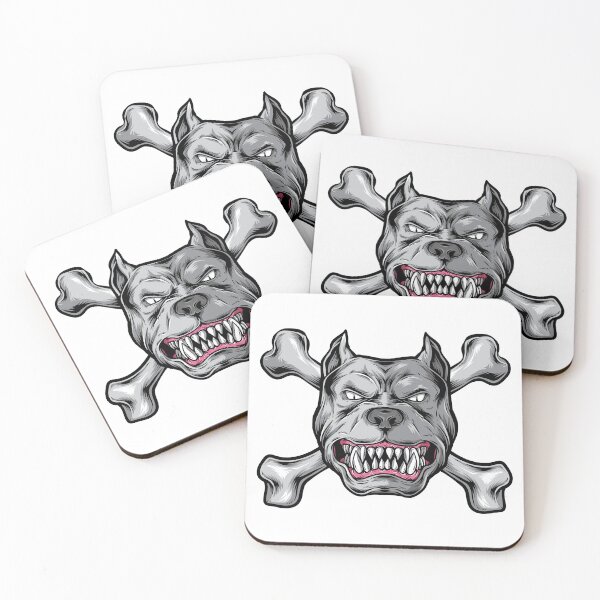 Item preview, Fierce Pitbull Skull and Crossbone designed and sold by DreamMaden.