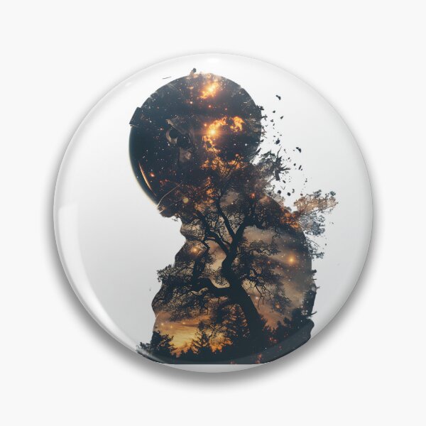 Item preview, Celestial Arbor: Astronaut's Double Exposure designed and sold by AI-Only Creations.