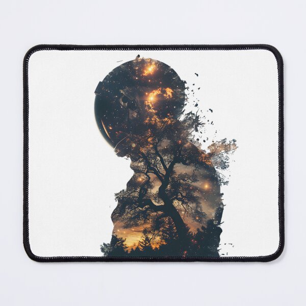 Item preview, Celestial Arbor: Astronaut's Double Exposure designed and sold by AI-Only Creations.