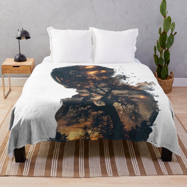 Item preview, Celestial Arbor: Astronaut's Double Exposure designed and sold by AI-Only Creations.