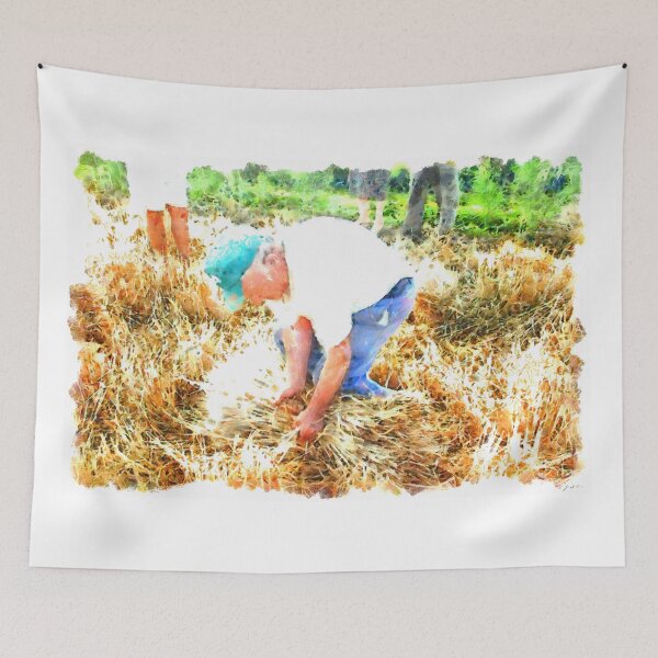Item preview, Elderly reaper kneeling on the sheaf of wheat designed and sold by Giuseppe Cocco.