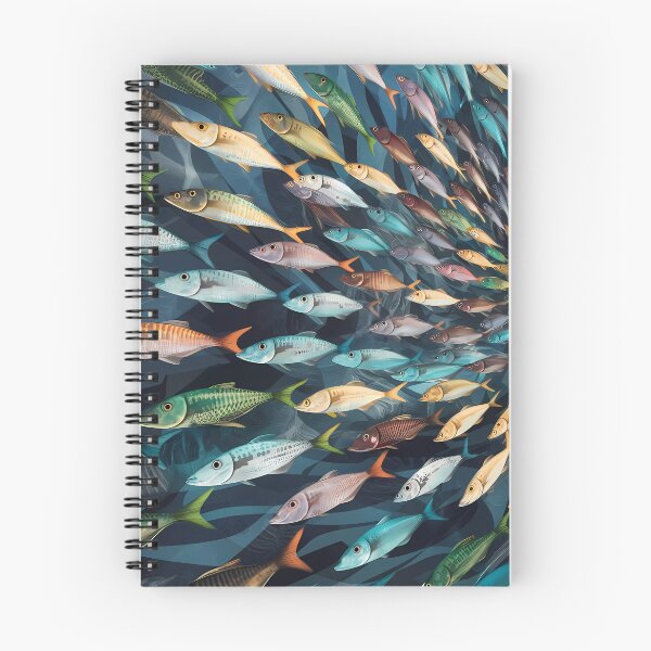 Item preview, A Shoaling colourful mix of fish designed and sold by FocusedArt.
