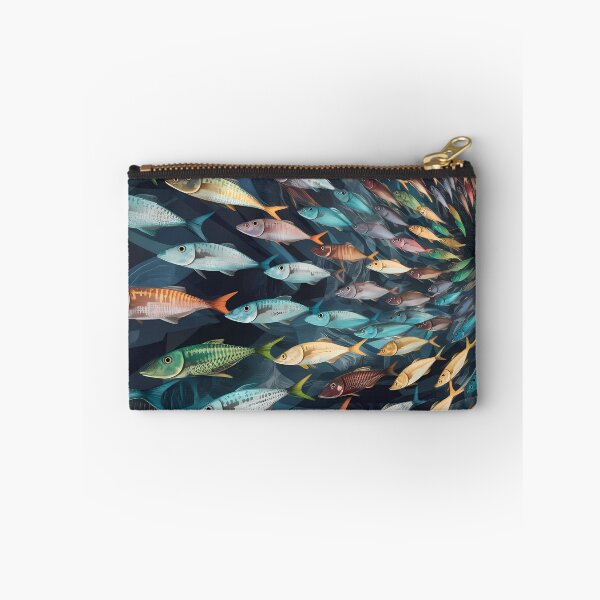 Item preview, A Shoaling colourful mix of fish designed and sold by FocusedArt.