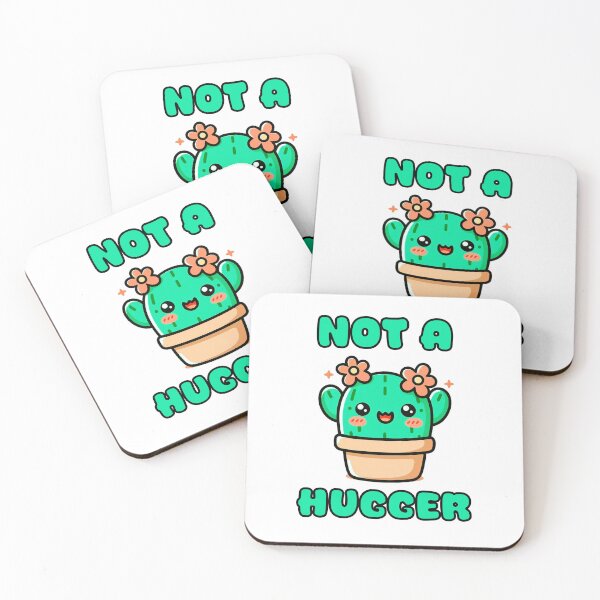Item preview, Not a Hugger Cute Kawaii Cactus designed and sold by Teepot888.