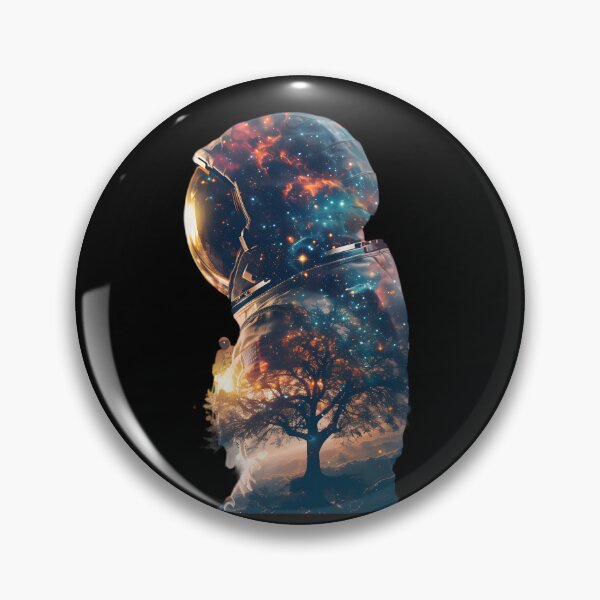 Item preview, Galactic Tree: Astronaut's Double Exposure designed and sold by AI-Only Creations.