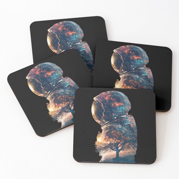 Item preview, Galactic Tree: Astronaut's Double Exposure designed and sold by AI-Only Creations.