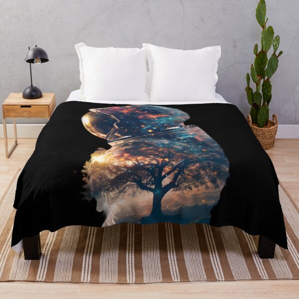 Item preview, Galactic Tree: Astronaut's Double Exposure designed and sold by AI-Only Creations.
