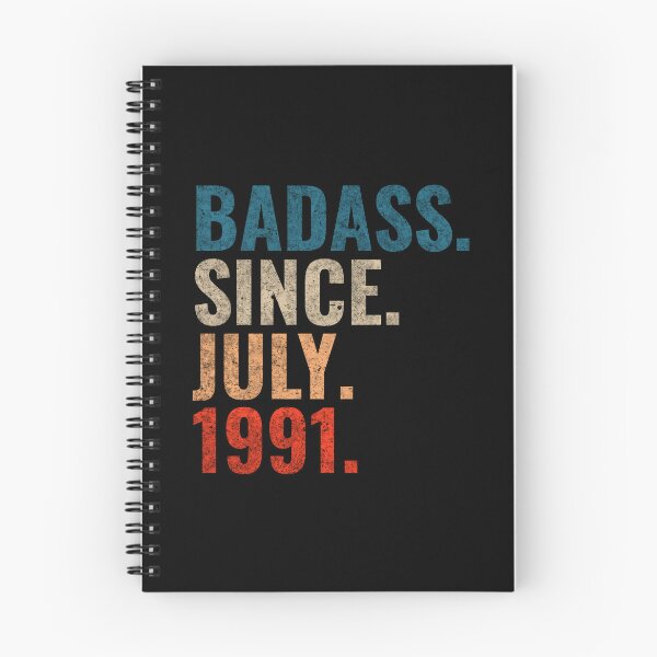 Item preview, Badass since July 1991 Vintage 1991 July birthday gift designed and sold by Teelogic.