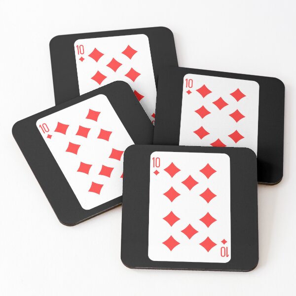 Item preview, 10 of diamonds, deck of cards, card game designed and sold by Numbers-Art.