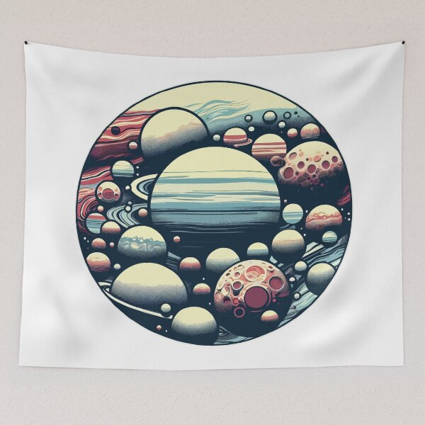 Item preview, Orbital Symphony: A Celestial Artwork designed and sold by Designowner.