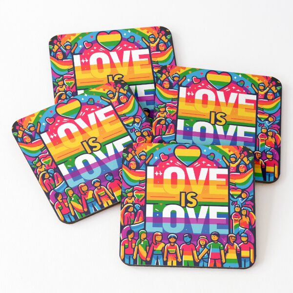 Item preview, Pride Month Celebration: Love is Love Rainbow Unity designed and sold by ArtfulHunter.