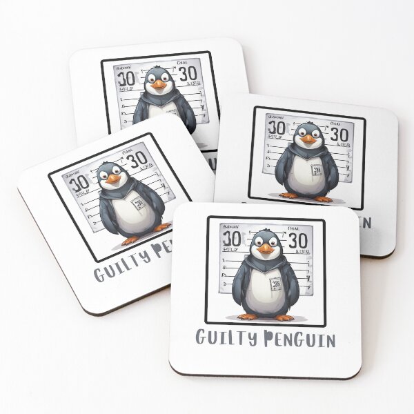 Item preview, Guilty Penguin Mugshot designed and sold by Colorful-Garden.