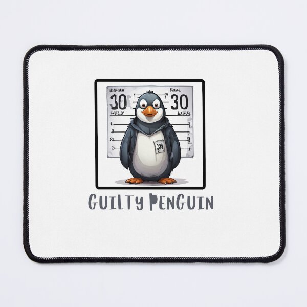 Item preview, Guilty Penguin Mugshot designed and sold by Colorful-Garden.