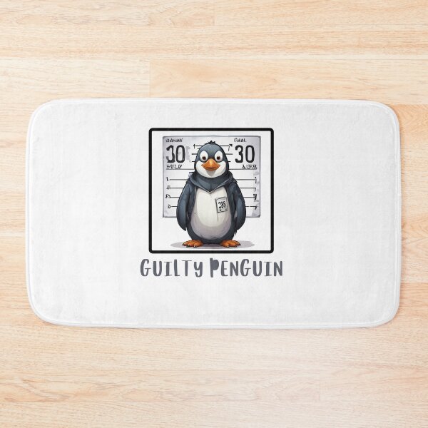 Item preview, Guilty Penguin Mugshot designed and sold by Colorful-Garden.