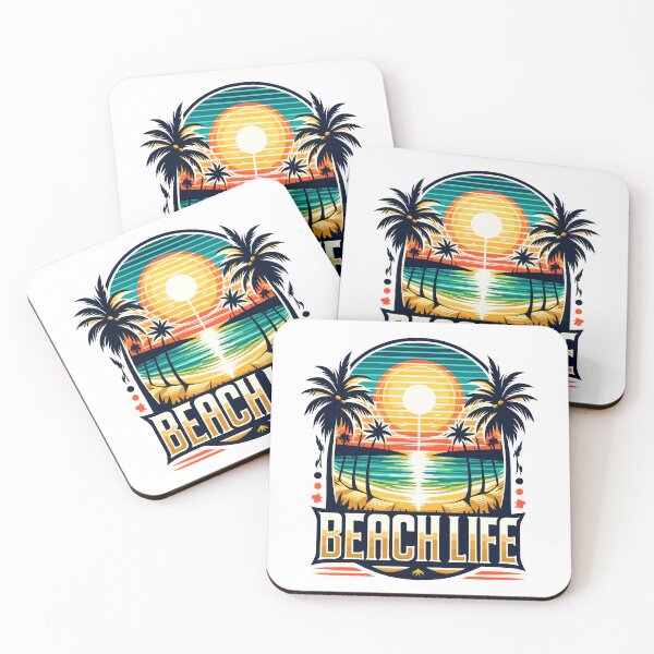 Item preview, Beach Life Tropical Paradise Vector Design designed and sold by ArtfulHunter.