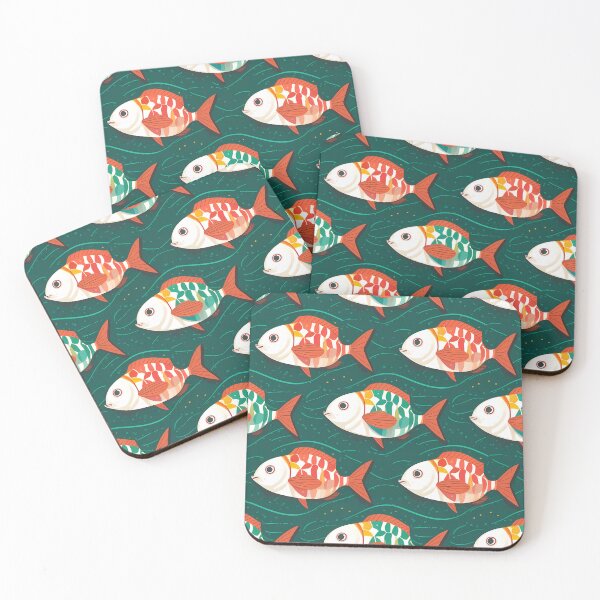 Item preview, Whimsical Fish Pattern designed and sold by FocusedArt.