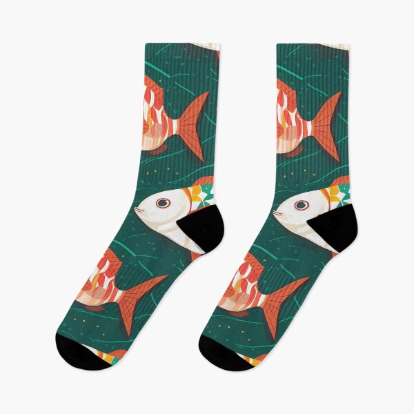 Item preview, Whimsical Fish Pattern designed and sold by FocusedArt.