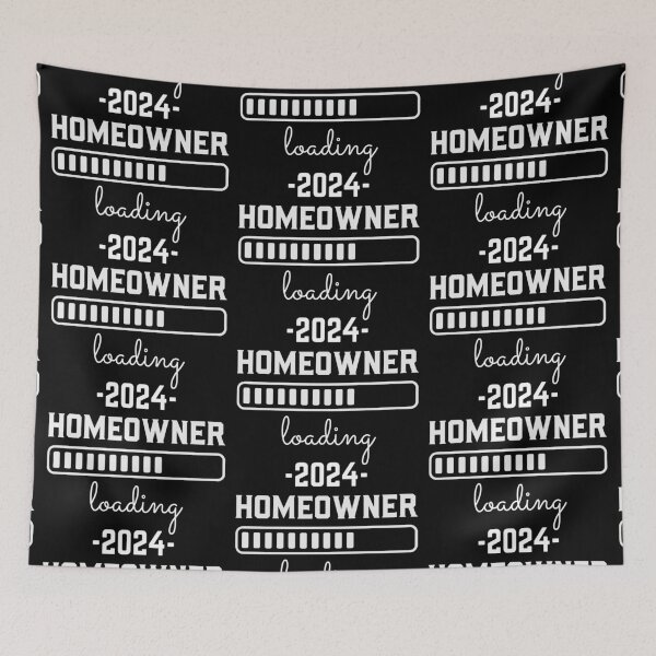 Item preview, Homeowner loading 2024 - white text designed and sold by EmeraldeaArt.