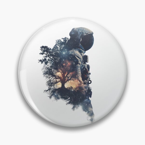 Item preview, Cosmic Canopy: Astronaut in Double Exposure designed and sold by AI-Only Creations.