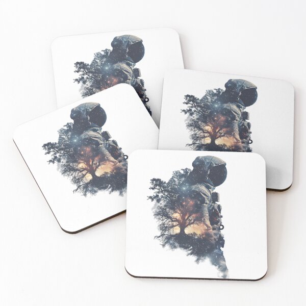 Item preview, Cosmic Canopy: Astronaut in Double Exposure designed and sold by AI-Only Creations.