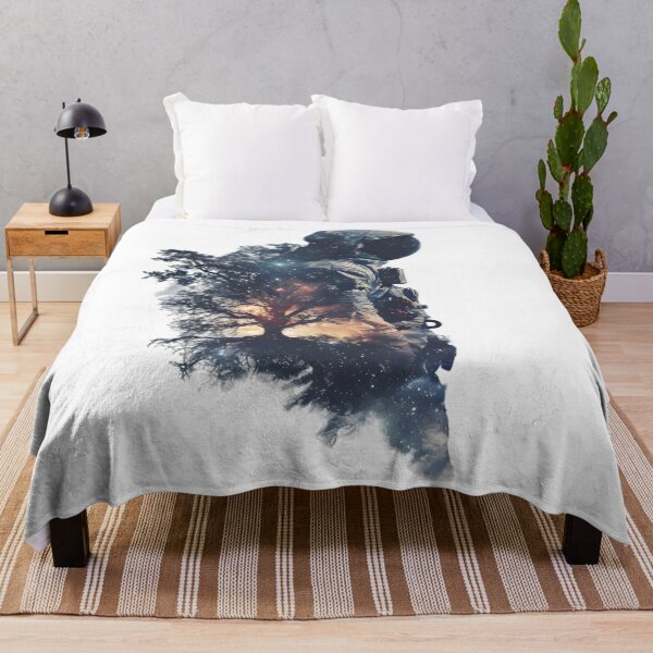 Item preview, Cosmic Canopy: Astronaut in Double Exposure designed and sold by AI-Only Creations.