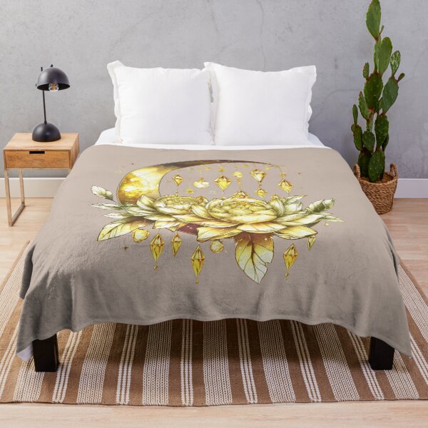Item preview, Mystical Crystal Moon and Lotus Flower Design designed and sold by Spirit47.
