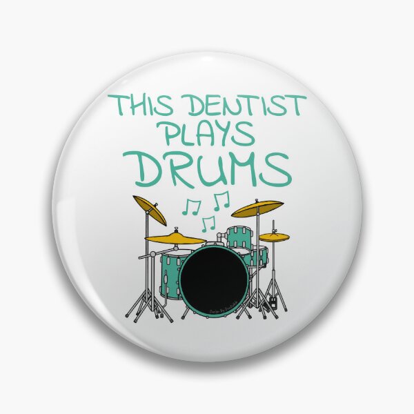 Item preview, This Dentist Plays Drums, Drum Kit Drummer Musician designed and sold by doodlerob.
