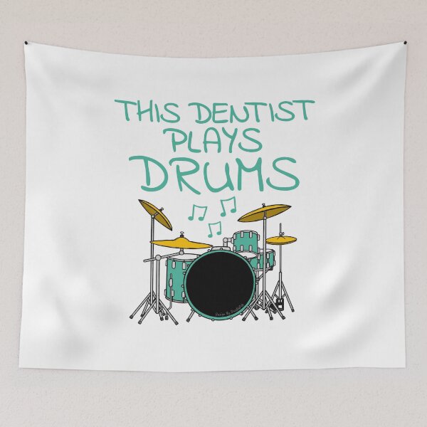 Item preview, This Dentist Plays Drums, Drum Kit Drummer Musician designed and sold by doodlerob.