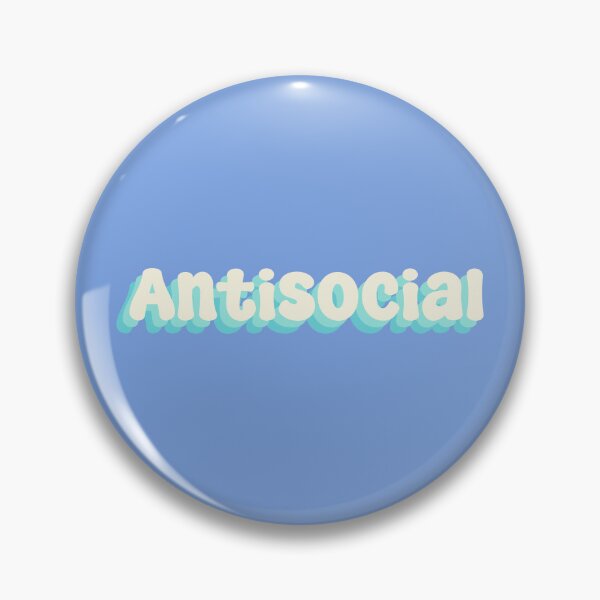 Item preview, Antisocial typography designed and sold by Sakurafy.