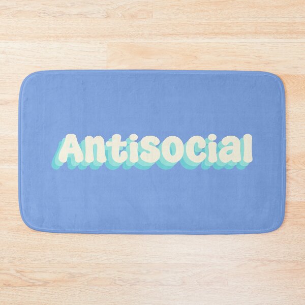 Item preview, Antisocial typography designed and sold by Sakurafy.
