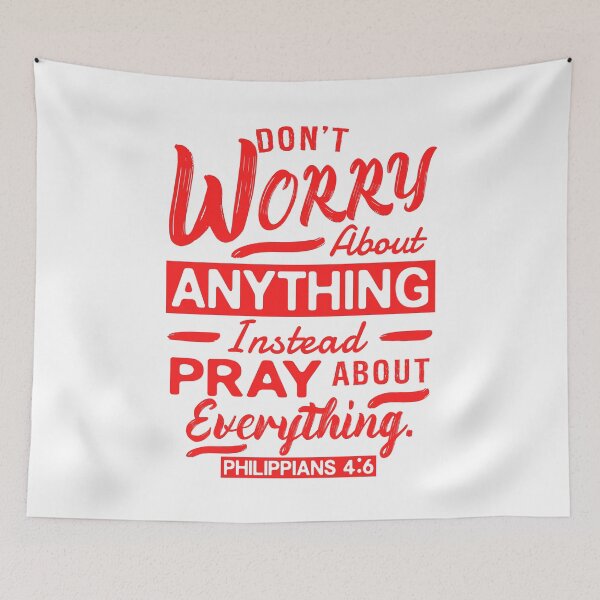 Item preview, Philippians 4:6 Don’t Worry About Anything designed and sold by plushism.