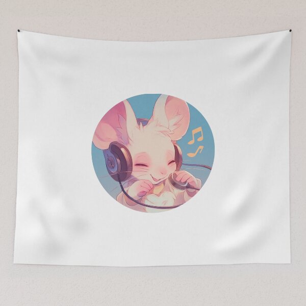 Item preview, Cute Mouse Listening to music designed and sold by SMARTKIT  DESIGNAGENCY.