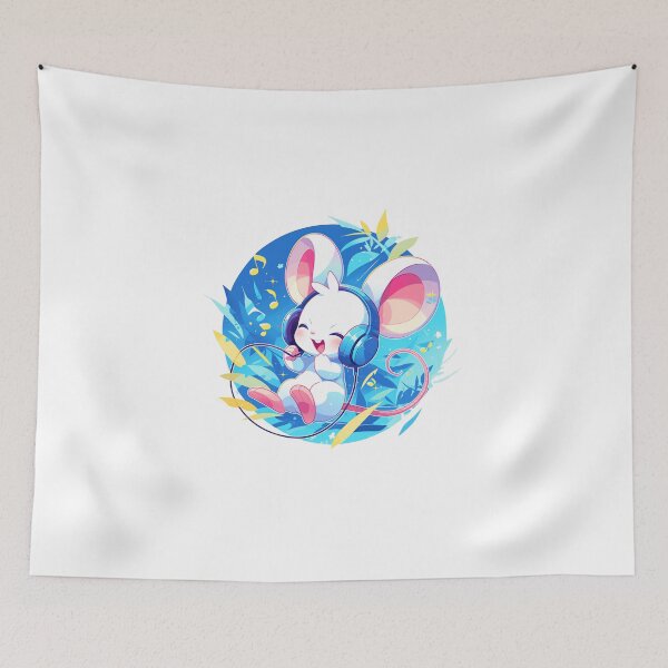 Item preview, Cute Mouse Listening to music designed and sold by SMARTKIT  DESIGNAGENCY.