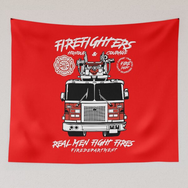 Item preview, Firefighters: Honour & Courage, Real Men Fight Fires designed and sold by DreamMaden.