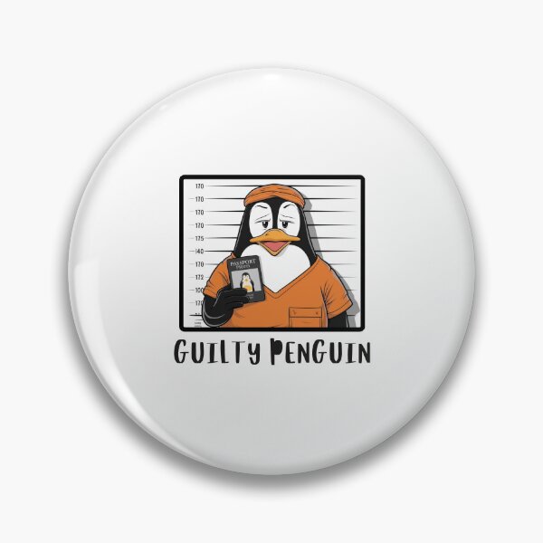 Item preview, Guilty Penguin Mugshot designed and sold by Colorful-Garden.