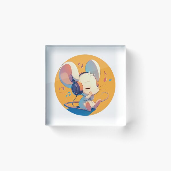 Item preview, Cute Mouse Listening to music designed and sold by SMARTKIT  DESIGNAGENCY.