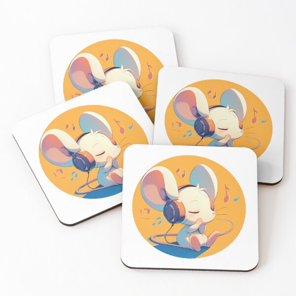 Item preview, Cute Mouse Listening to music designed and sold by SMARTKIT  DESIGNAGENCY.
