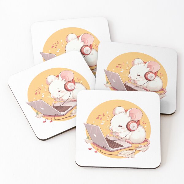 Item preview, Cute Mouse Listening to music designed and sold by SMARTKIT  DESIGNAGENCY.