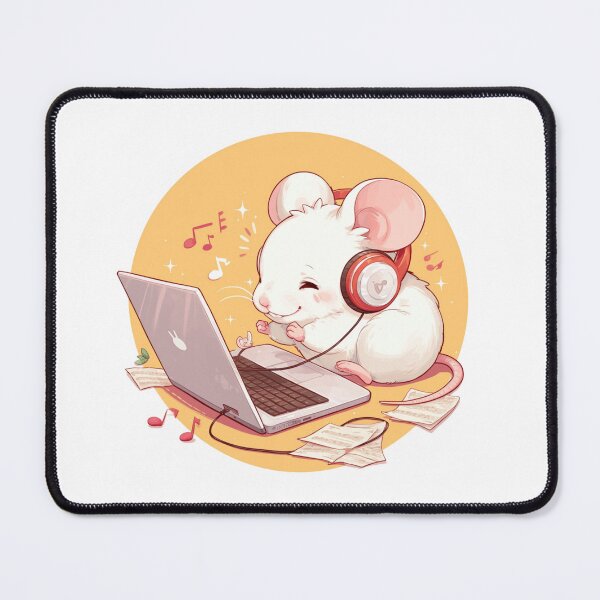 Item preview, Cute Mouse Listening to music designed and sold by SMARTKIT  DESIGNAGENCY.