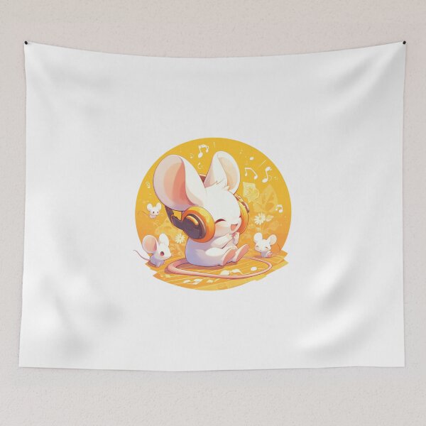 Item preview, Cute Mouse Listening to music designed and sold by SMARTKIT  DESIGNAGENCY.