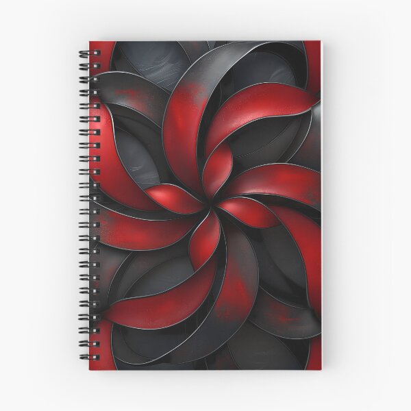 Item preview, Geometric patterns in hues of black and red  designed and sold by Print2Harbor.